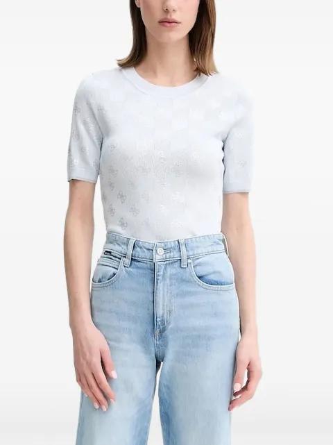 logo knit t-shirt by GUESS USA