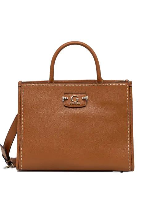 logo-lettering tote bag by GUESS USA