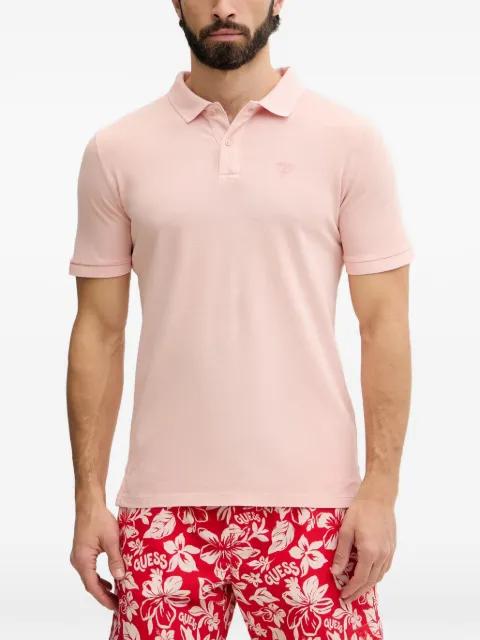 logo-patch polo shirt by GUESS USA