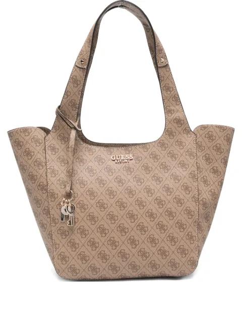 logo-plaque tote bag by GUESS USA