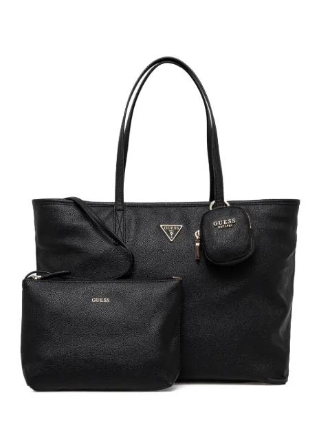 logo-plaque tote bag by GUESS USA