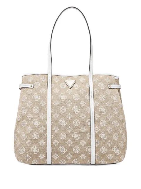 logo-plaque tote bag by GUESS USA