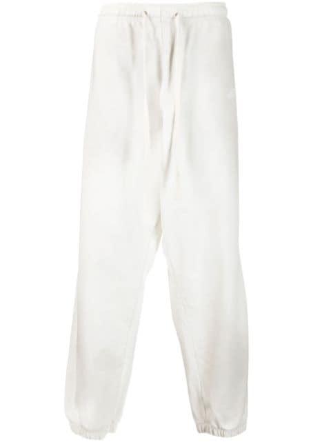 logo-print cotton track pants by GUESS USA