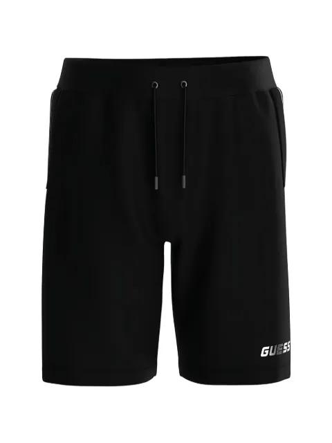 logo-print drawstring-detail shorts by GUESS USA