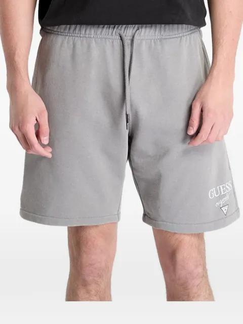 logo-print drawstring track shorts by GUESS USA
