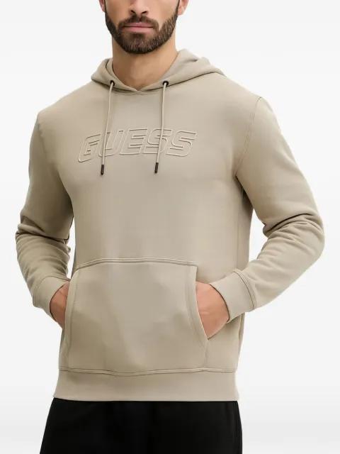 logo-print hoodie by GUESS USA