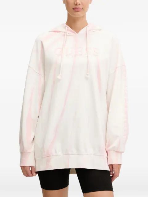 logo-print hoodie by GUESS USA