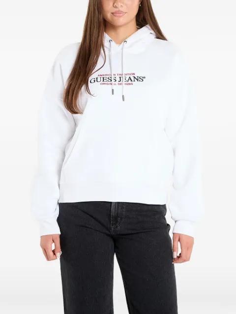 logo-print hoodie by GUESS USA