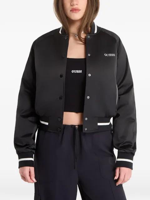 logo-print jacket by GUESS USA