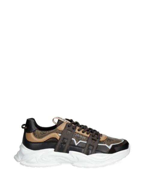 logo-print lace-up sneakers by GUESS USA