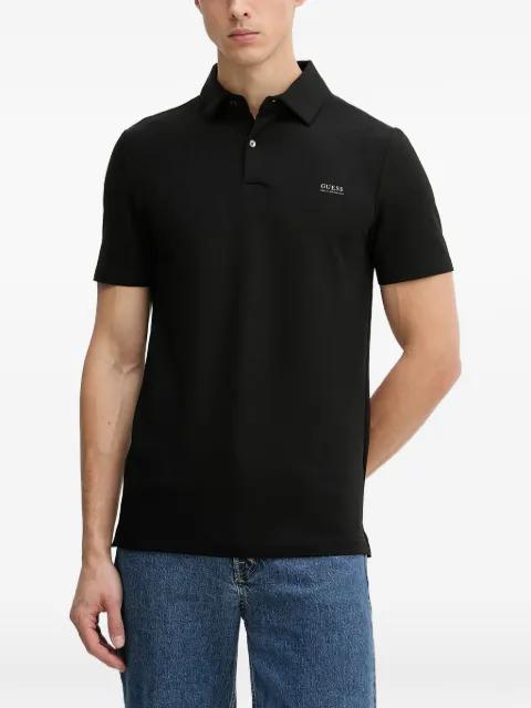 logo-print polo shirt by GUESS USA
