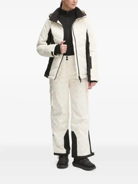 logo-print quilted ski jacket by GUESS USA