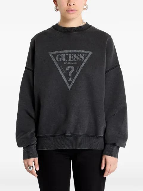 logo-print sweater by GUESS USA