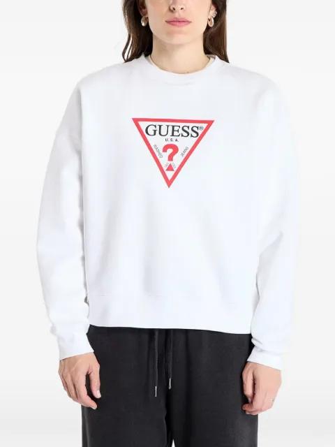 logo-print sweater by GUESS USA