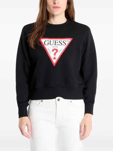 logo-print sweater by GUESS USA