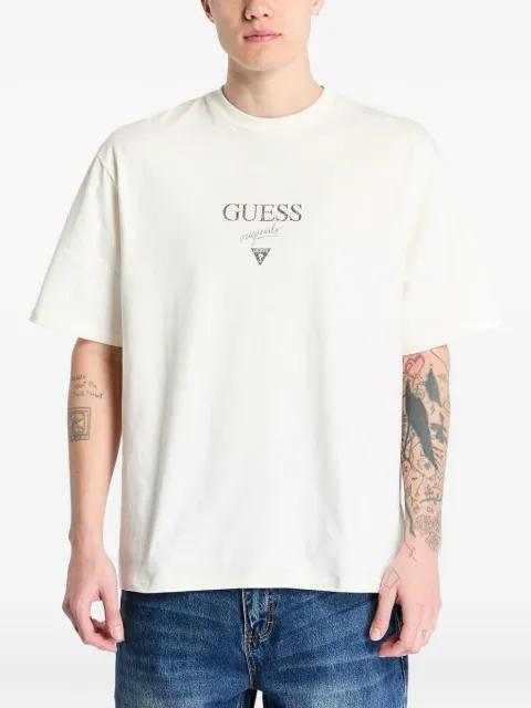 logo-print t-shirt by GUESS USA