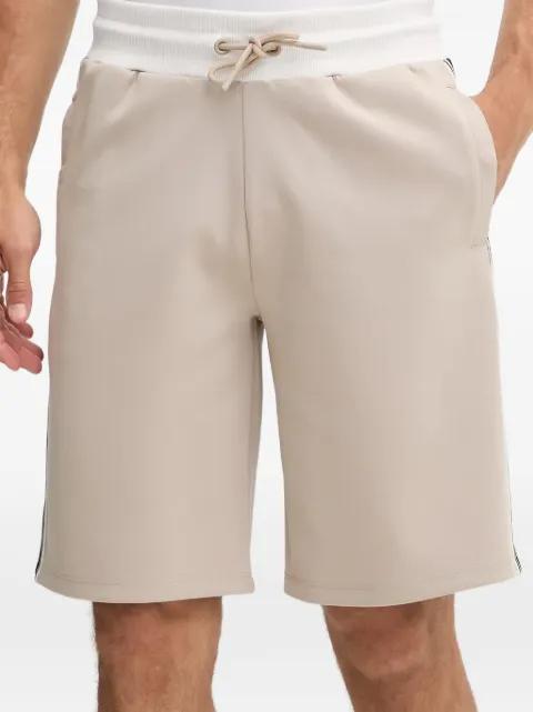 logo-tape drawstring shorts by GUESS USA