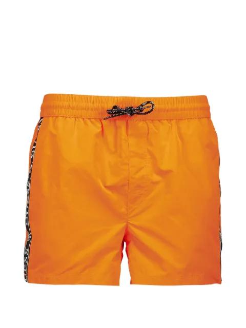 logo-tape drawstring swim shorts by GUESS USA