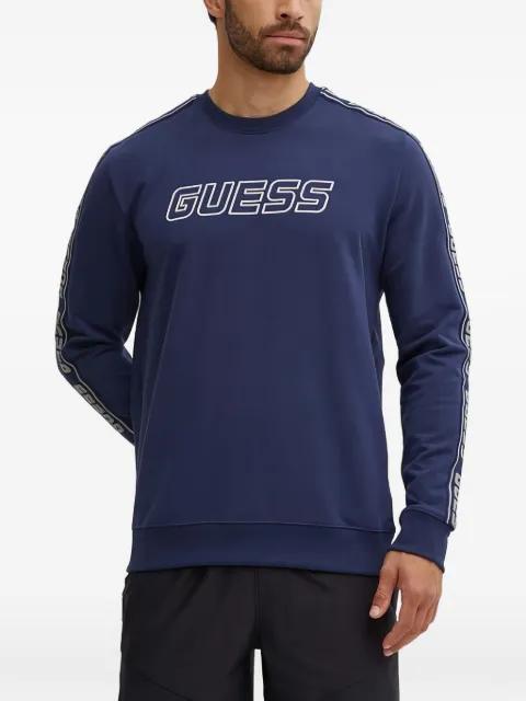logo tape sweater by GUESS USA