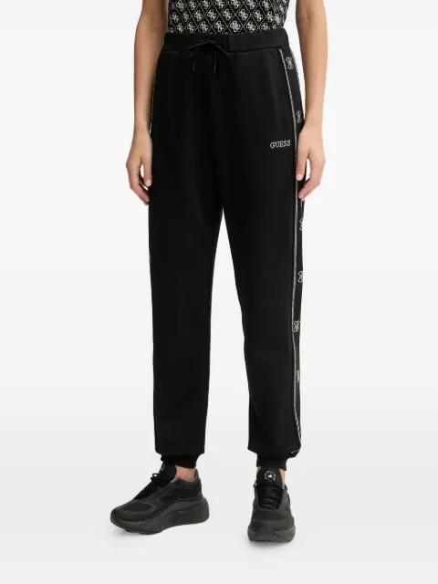 logo trim track pants by GUESS USA