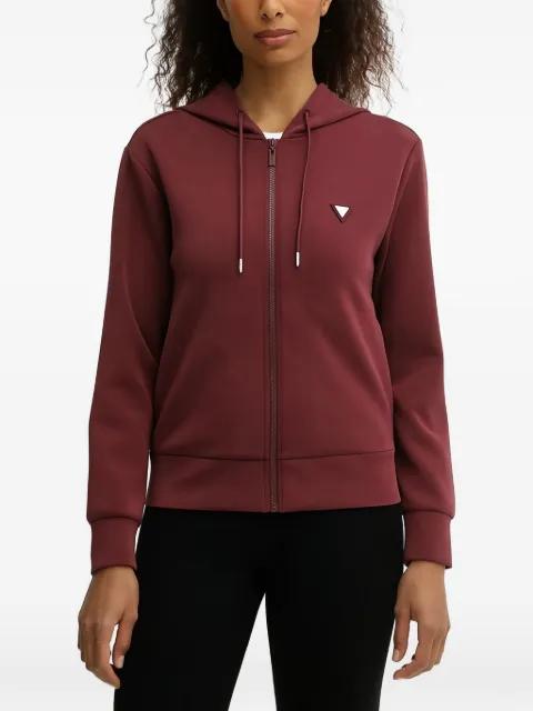 logo zip-up hoodie by GUESS USA