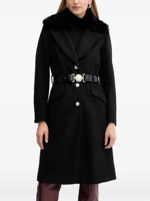 long-sleeve belted coat by GUESS USA