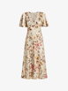 maxi floral-print lace-trim dress by GUESS USA maxi floral-print lace-trim dress by GUESS USA