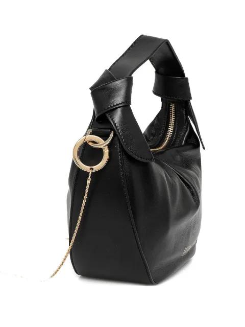mini Jolie knotted leather tote bag by GUESS USA