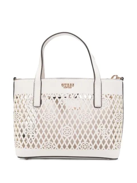 mini Letty laser-cut tote bag by GUESS USA