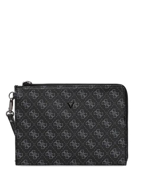 mini Milano logo-plaque clutch bag by GUESS USA