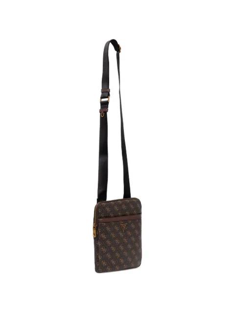 mini Milano monogram-print logo-plaque messenger bag by GUESS USA