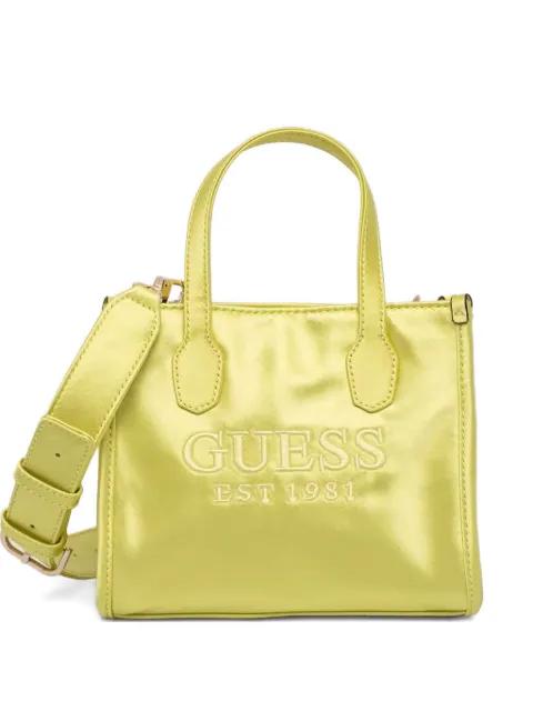 mini Silvana logo-embroidered tote bag by GUESS USA