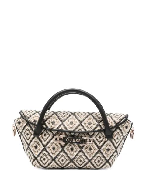 mini Sophia diamond-pattern tote bag by GUESS USA