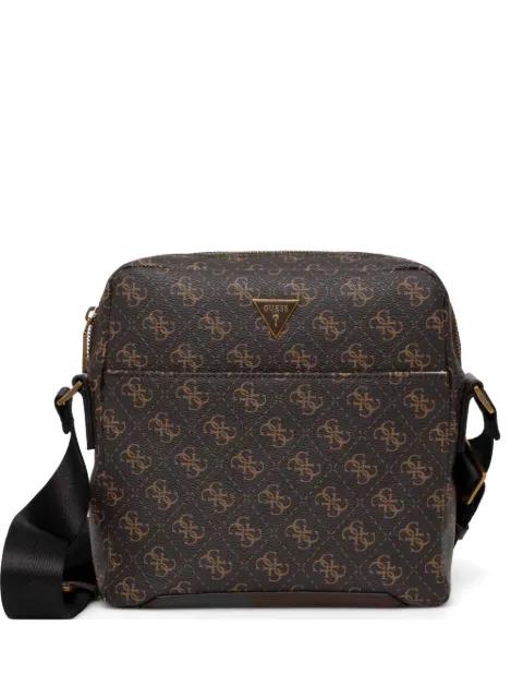mini Torino monogram-pattern logo-plaque messenger bag by GUESS USA