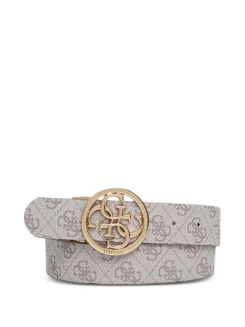 monogram buckle belt by GUESS USA