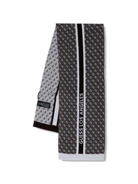 monogram-pattern logo-print scarf by GUESS USA
