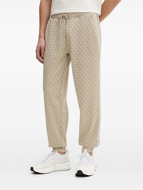 monogram-pattern track pants by GUESS USA