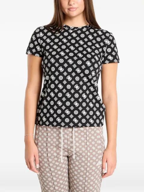 monogram-print T-shirt by GUESS USA