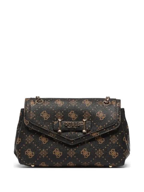monogram-print chain-link shoulder bag by GUESS USA
