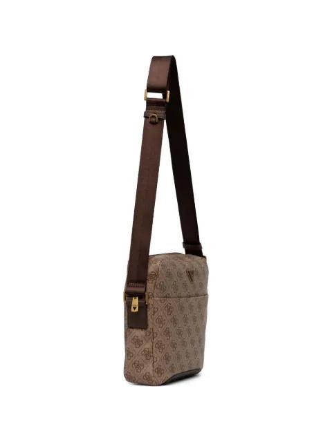 monogram-print logo-plaque belt bag by GUESS USA