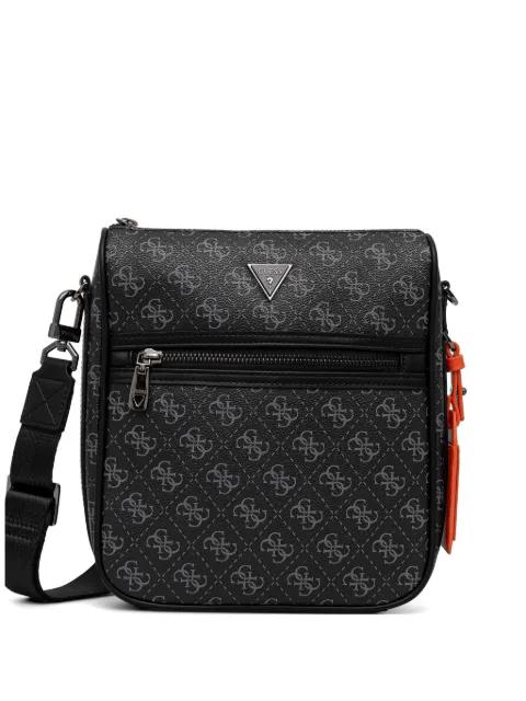 monogram-print logo-plaque messenger bag by GUESS USA