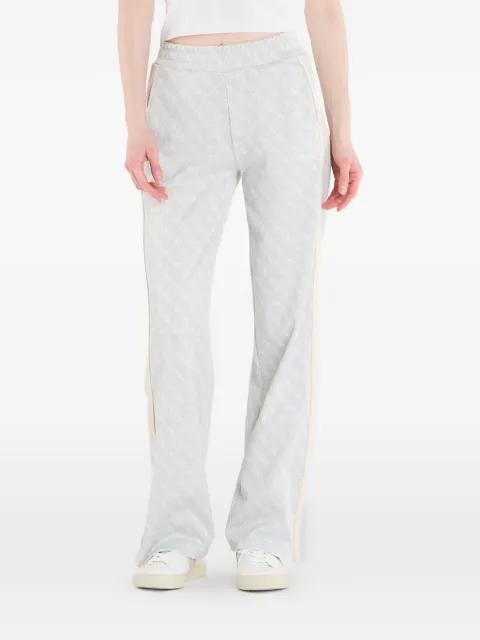 monogram-print side-stripe track pants by GUESS USA