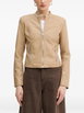 monogram-print zip-up jacket by GUESS USA monogram-print zip-up jacket by GUESS USA