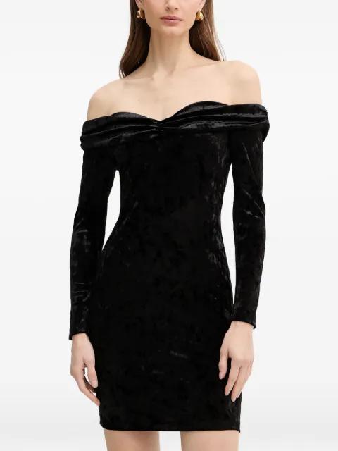 off-shoulder long-sleeve dress by GUESS USA