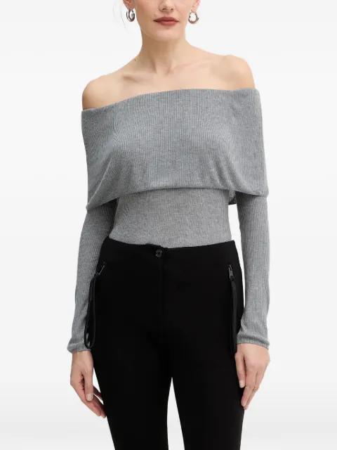 off-shoulder long-sleeve top by GUESS USA