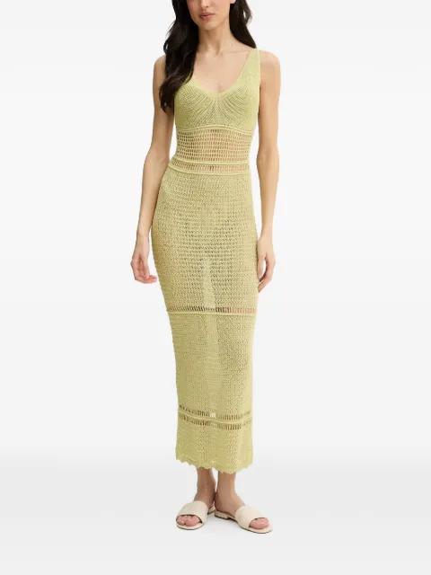 openwork knitted maxi dress by GUESS USA