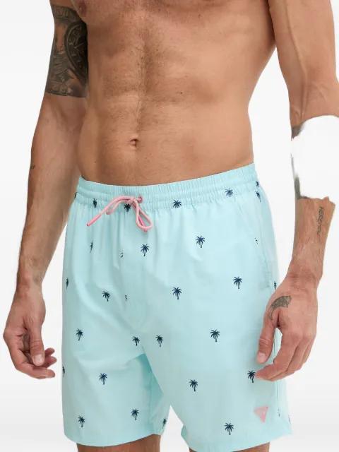 palm-tree swim shorts by GUESS USA