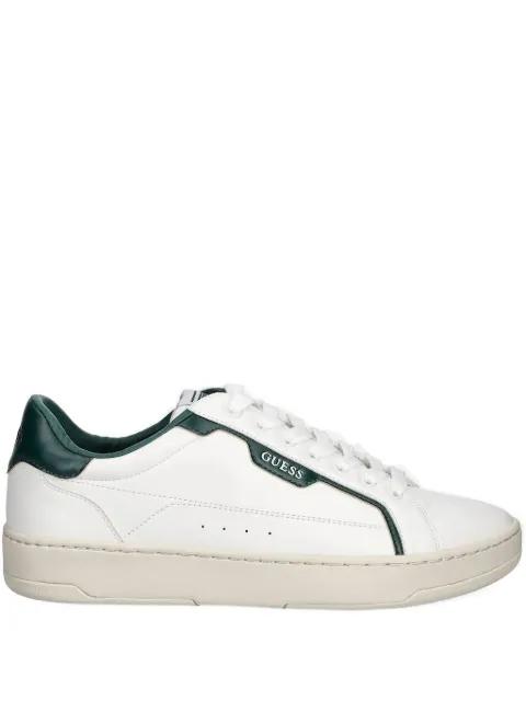 panelled leather sneakers by GUESS USA