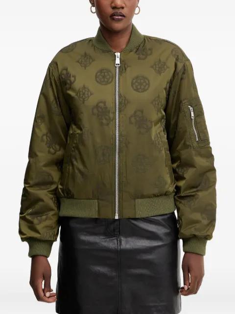 patterned bomber jacket by GUESS USA