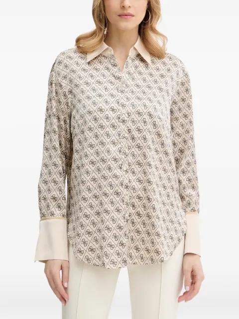 patterned collared shirt by GUESS USA